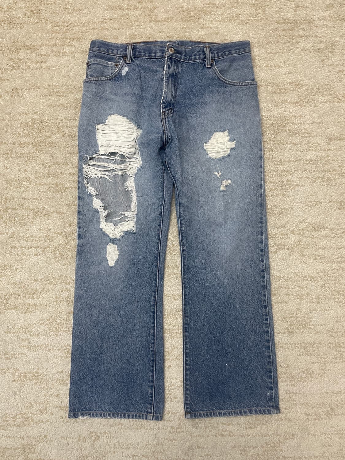 [36x34] 90s Levis 517 리바이스 디스트로이드 데님 팬츠 상품이미지1