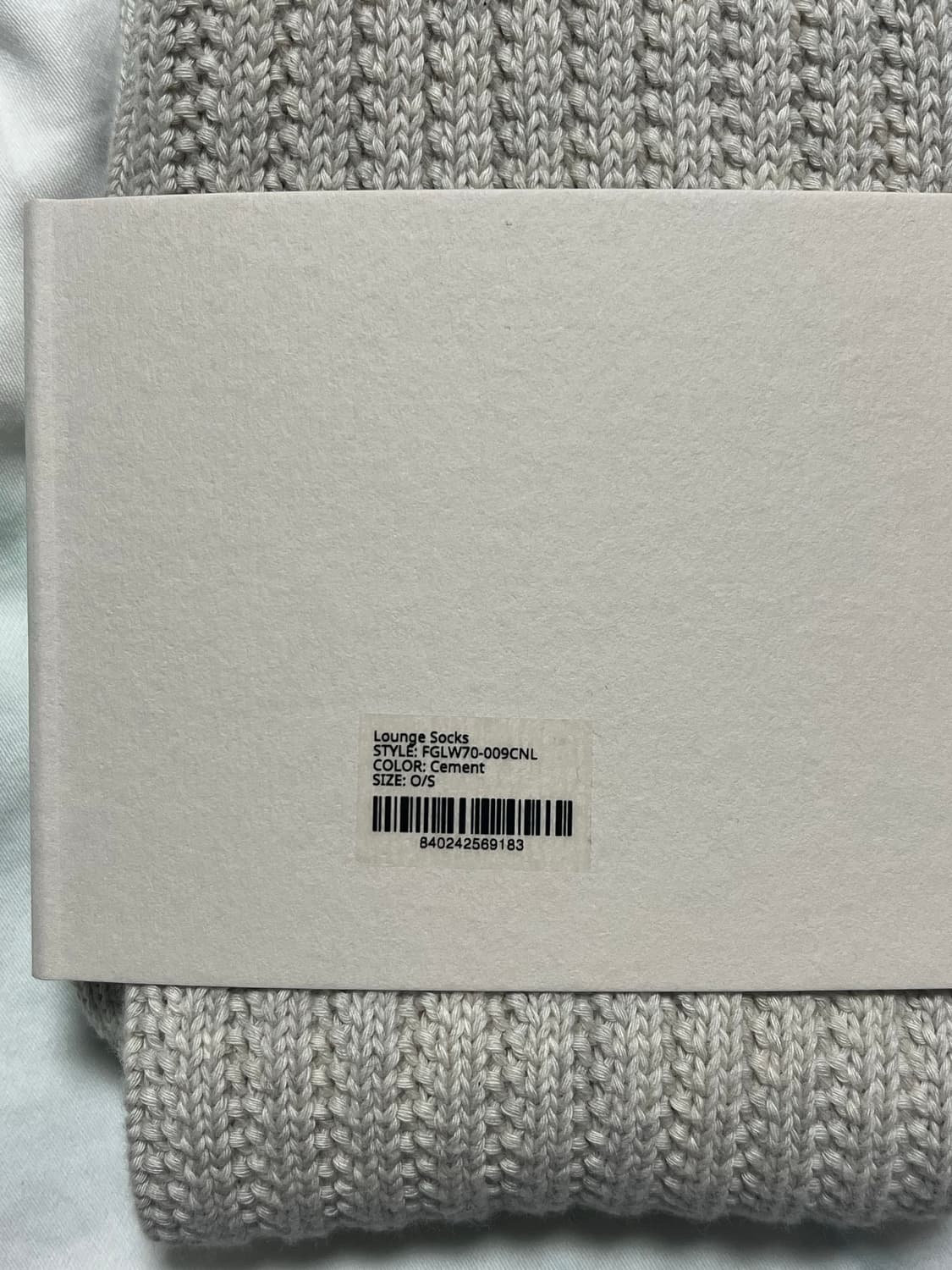 Fear of god lounge sock, cement (23FW) 상품이미지7