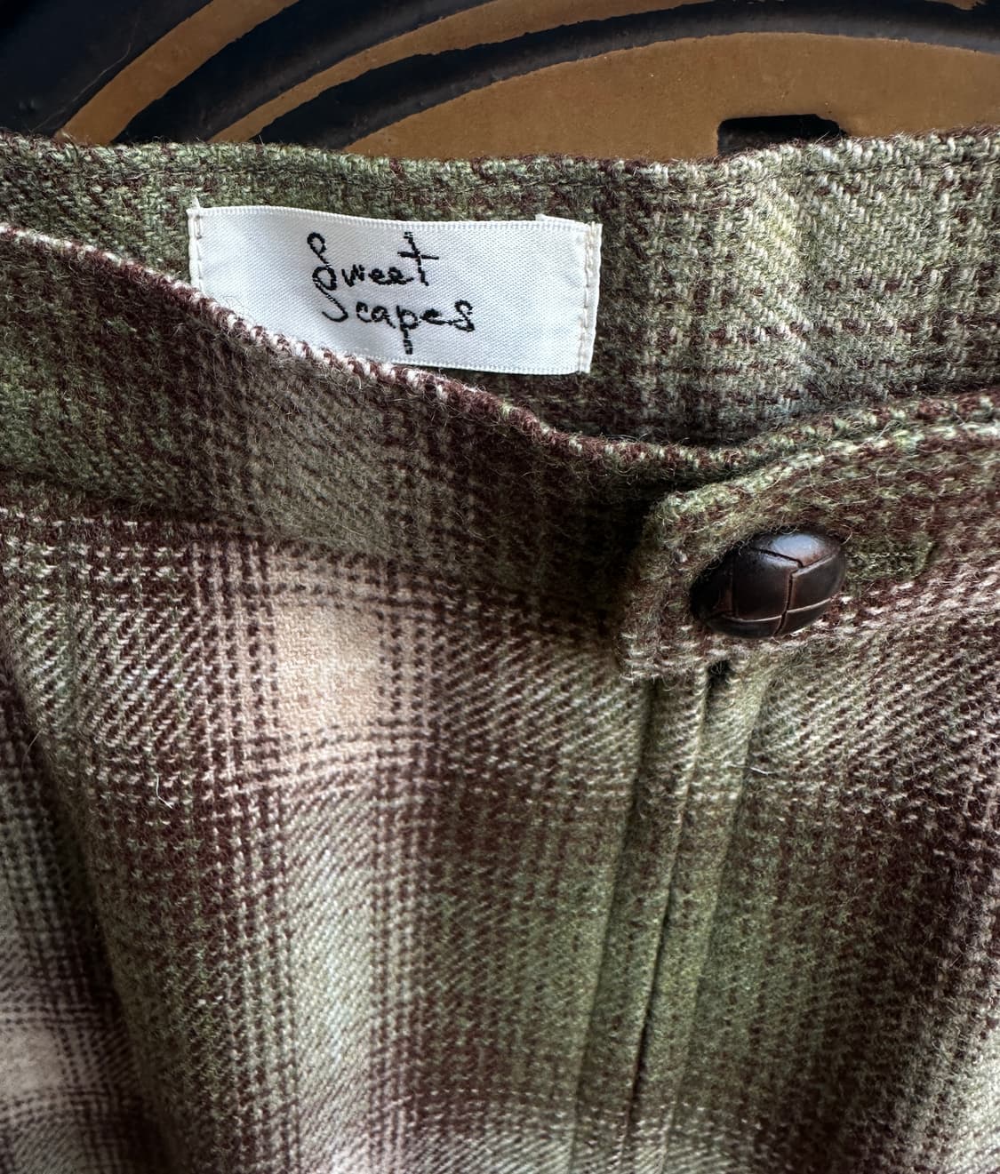 sweet scapes 체크 울 스커트 상품이미지3