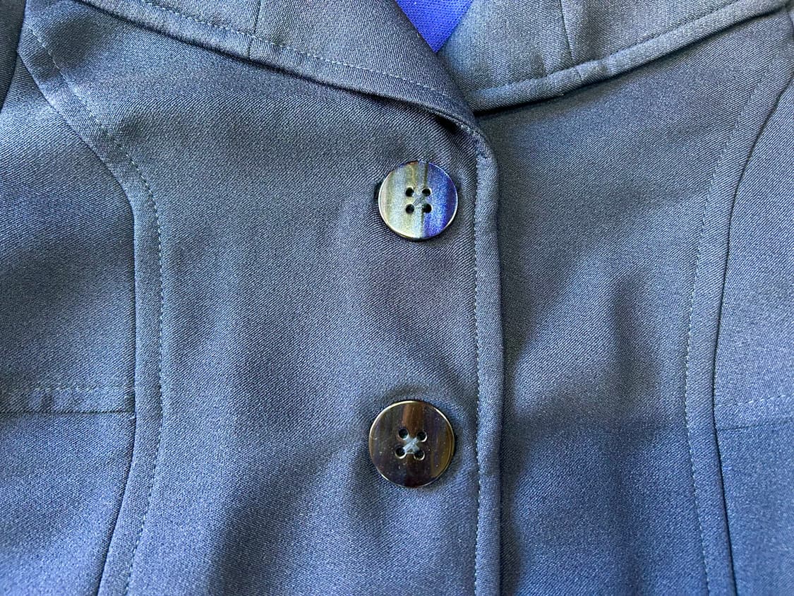 네이비 배색 저지 아우터 코트 상품이미지3