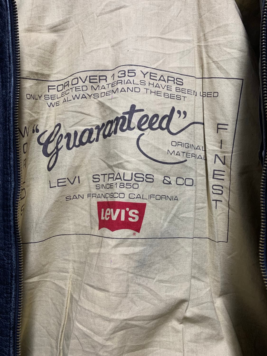 80s 리바이스 135주년 가죽자켓 상품이미지4