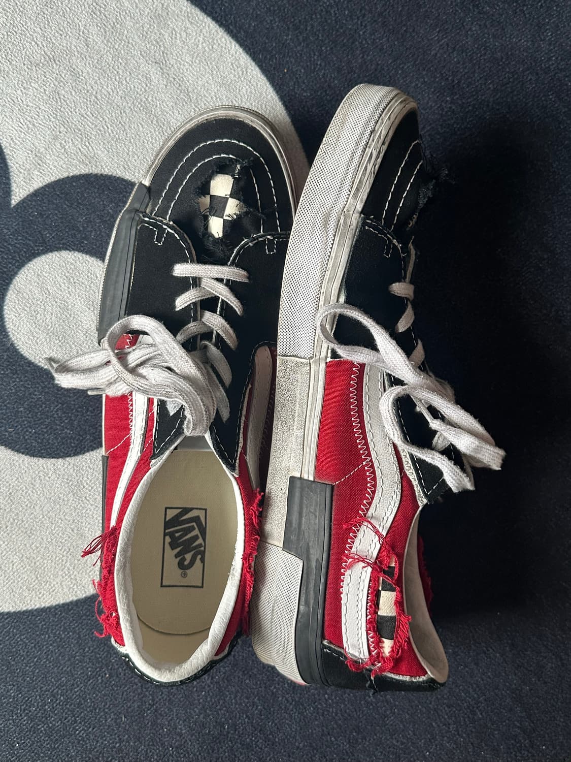 반스 스케이트 리컨스트럭트 블랙 레드 상품이미지5