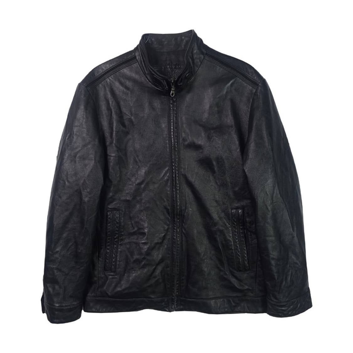 SAP 클래식 블랙 레더 자켓 M 상품이미지1