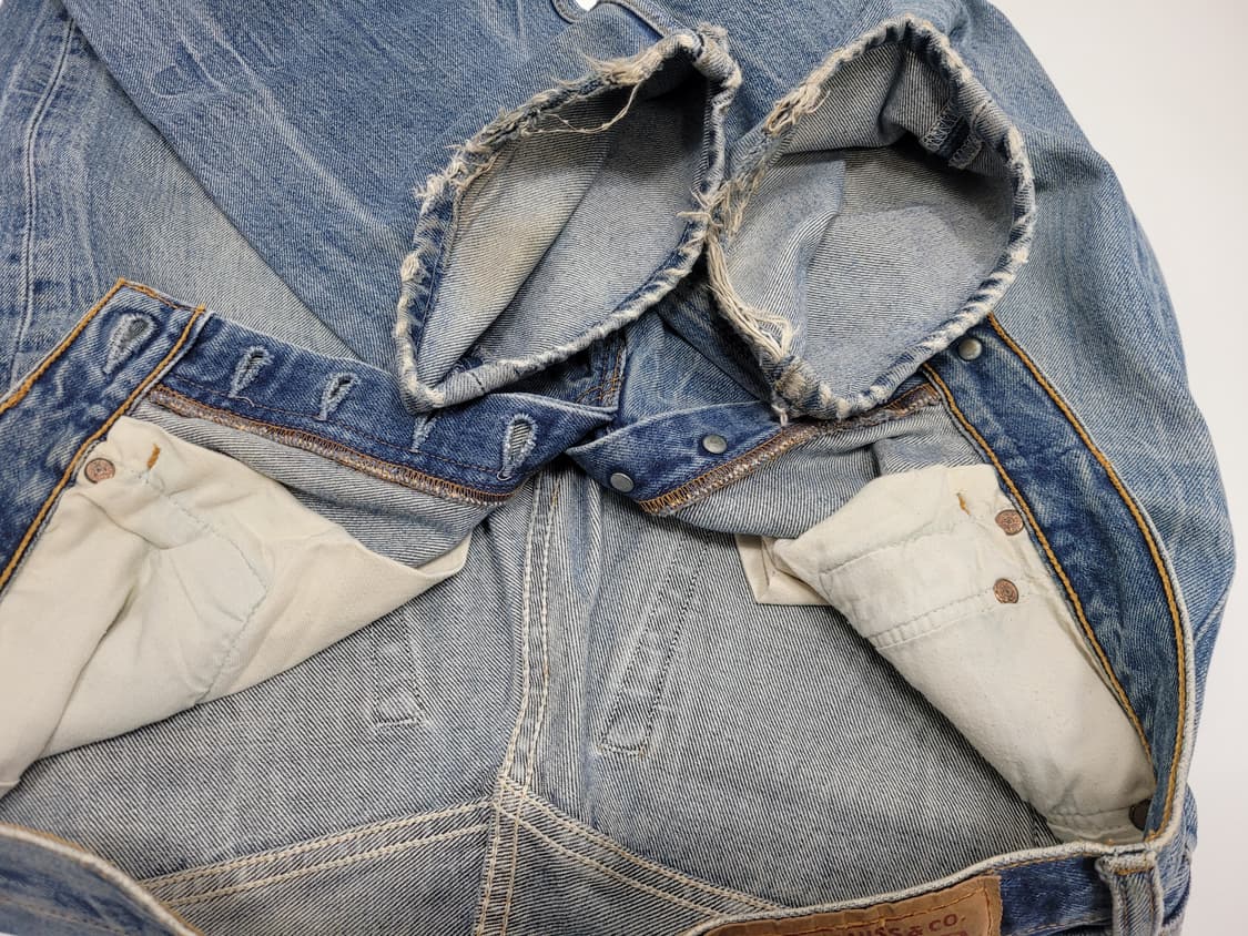 LEVI'S 00'S 리바이스 501 워싱 데님 청바지 / 남 78
 상품이미지8