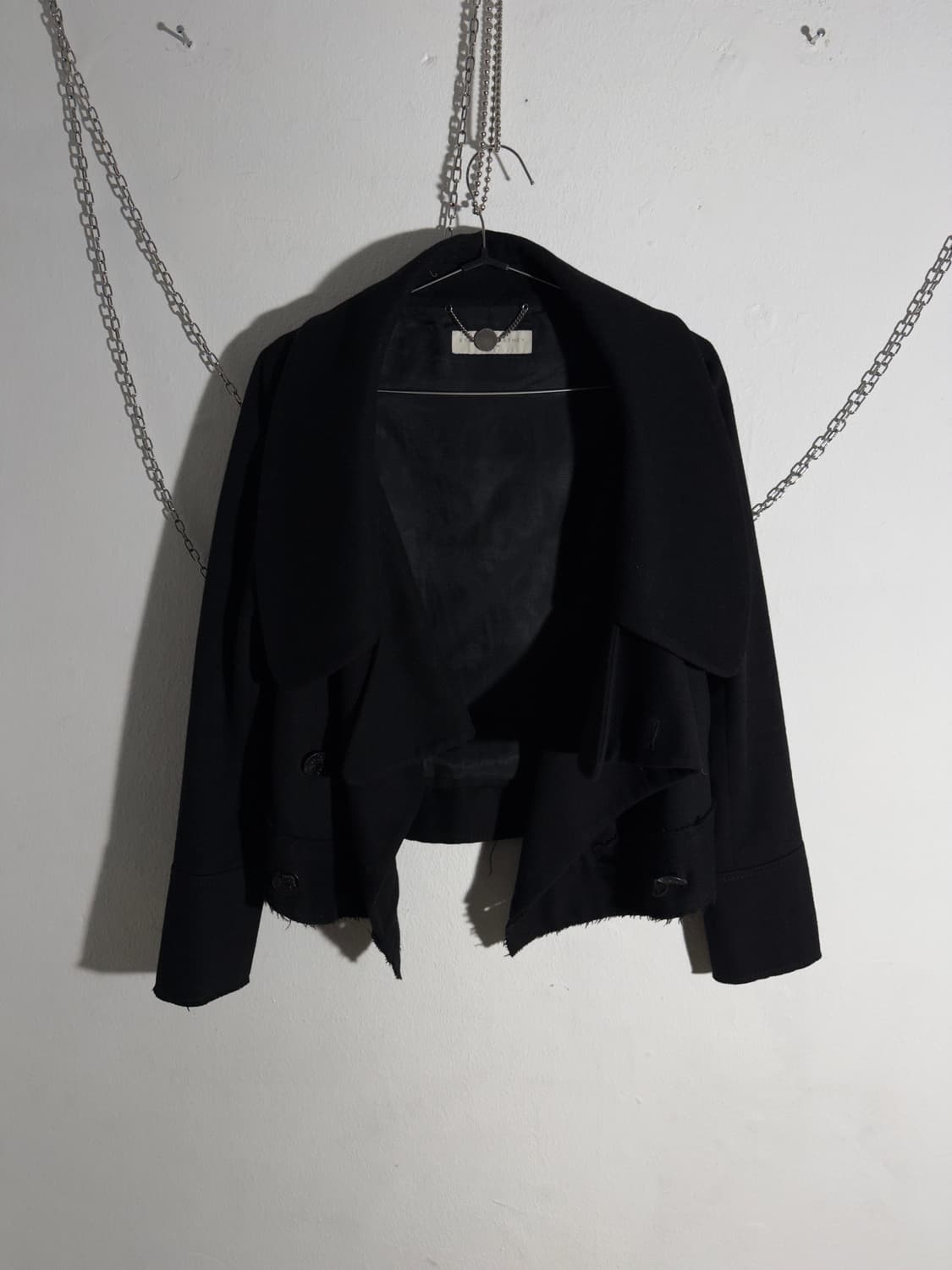 스텔라맥카트니 하이넥 드레이프 펜싱자켓 크롭코트 상품이미지6
