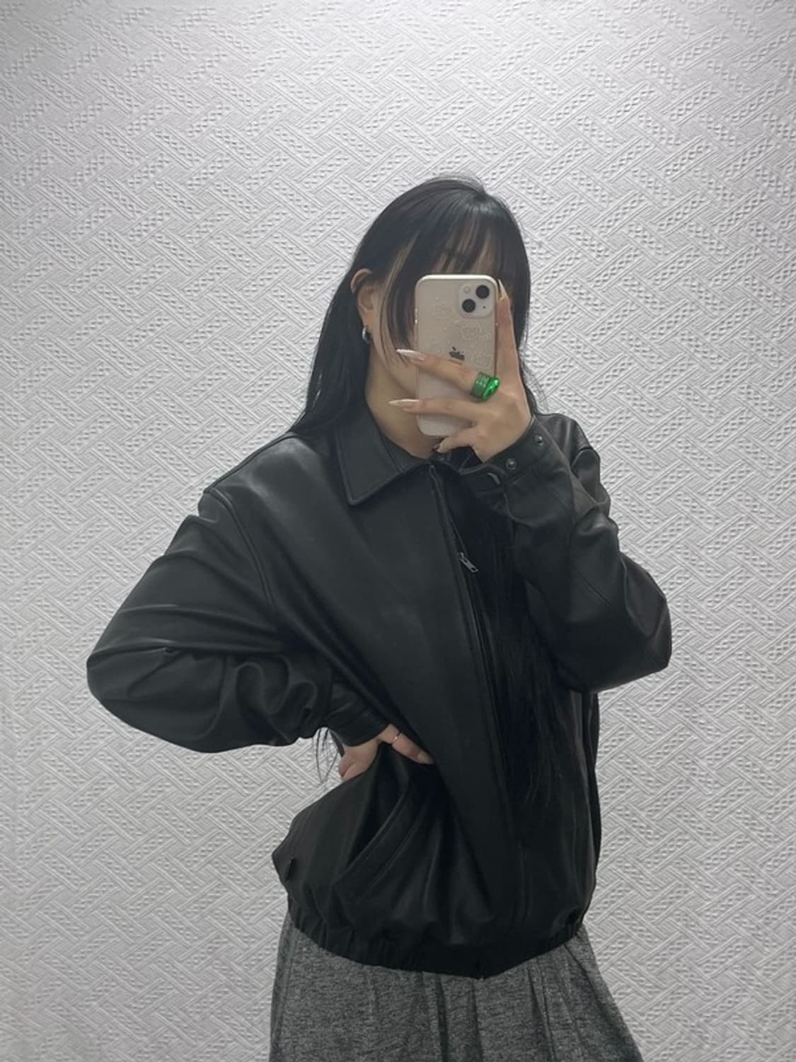 레프트 서울 빈티지 모던시크 락시크 가죽 자켓 M C08361 상품이미지2