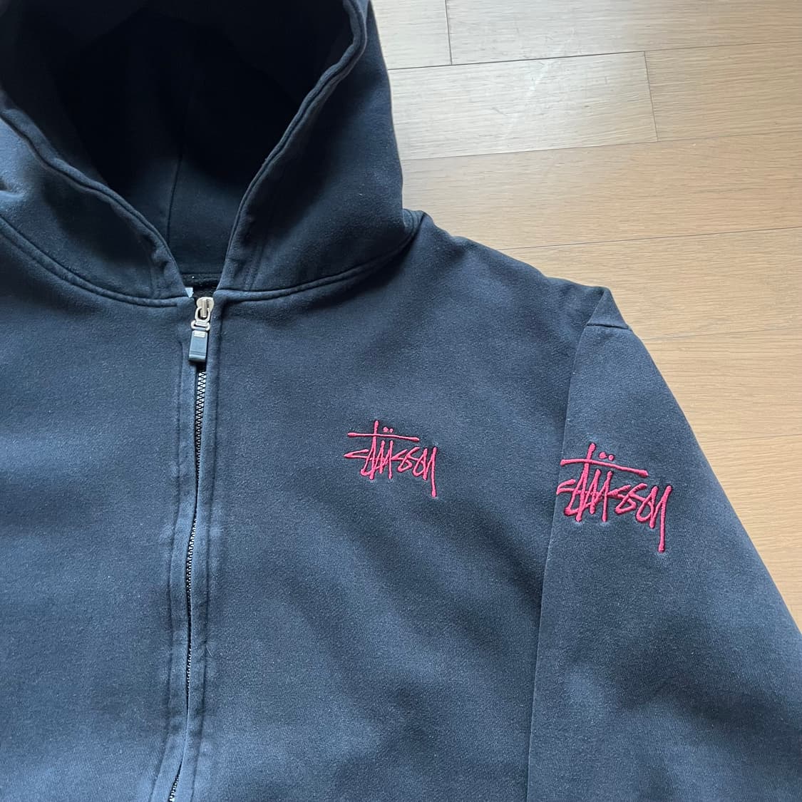 올드 스투시 후드 집업 미국제조 Made in USA 상품이미지4