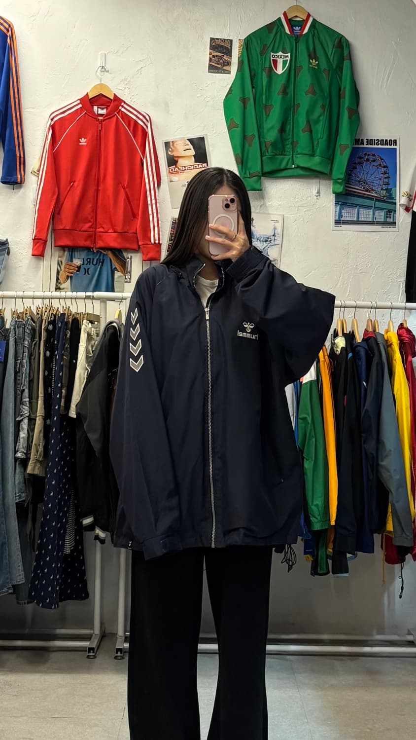 험멜 올드스쿨 사이드라인 바람막이 XXXL 상품이미지1