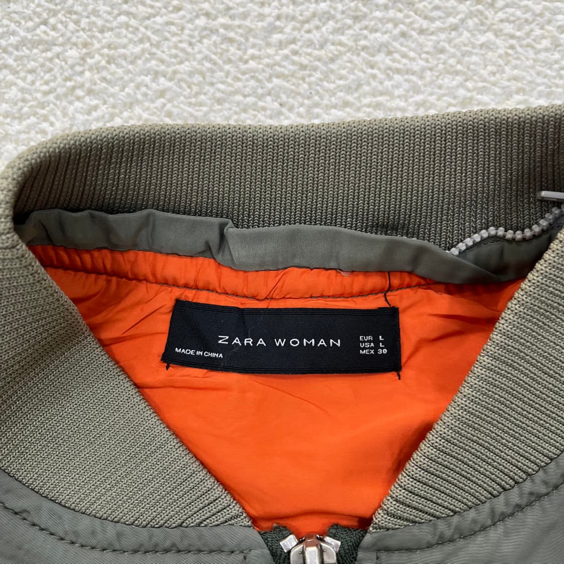 L 자라 봄버 항공점퍼 자켓 0305M 상품이미지2