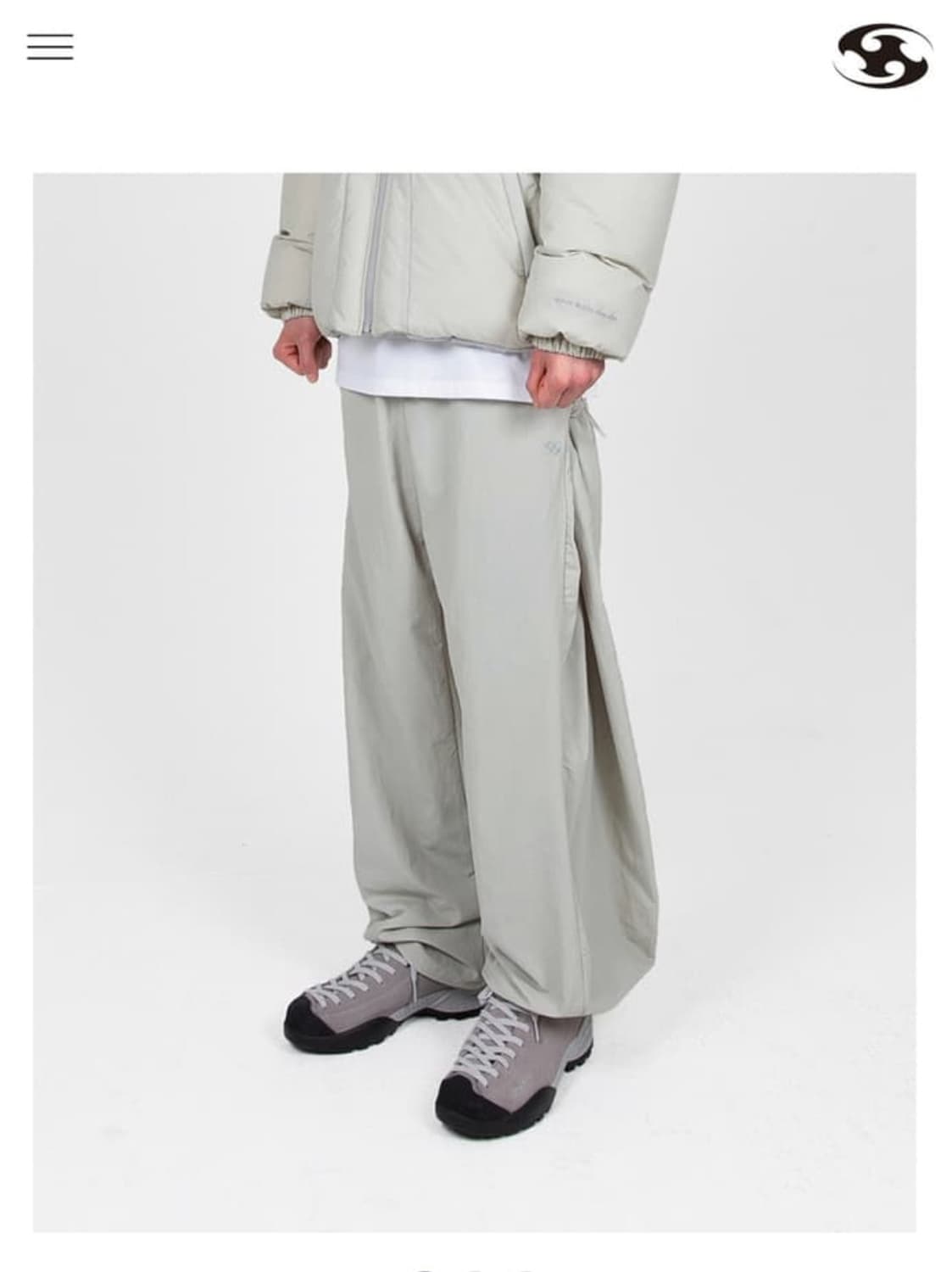 21FW SIDE SNAP PANTS GREY 상품이미지1