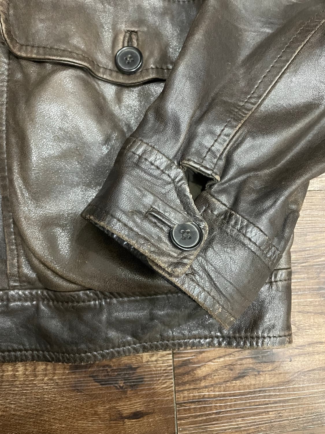 마르니 A-2 양가죽 플라이트 자켓 브라운 50 상품이미지3