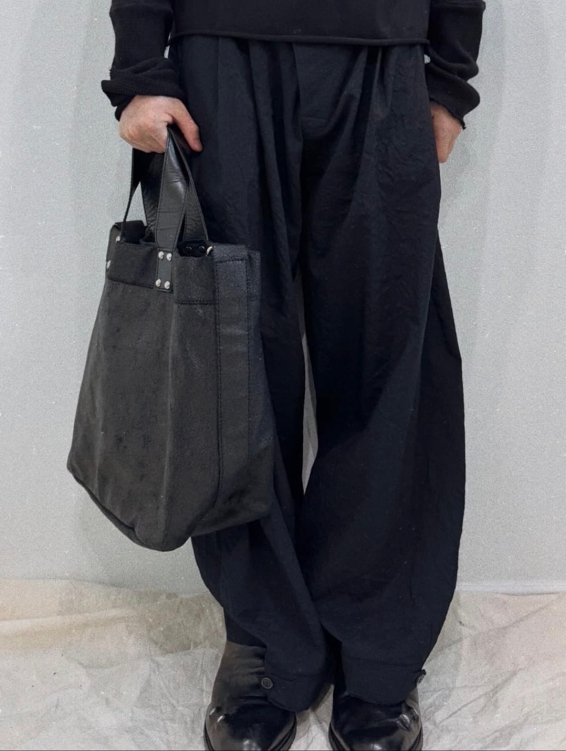 꼼데가르송 크랙 코티드 토트백 상품이미지2