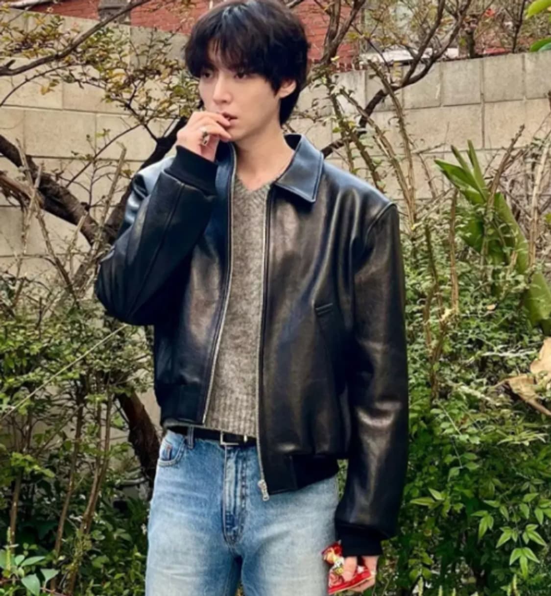 [새상품] 렉토 Ben 벤 고트 레더 점퍼 자켓 블랙 상품이미지2