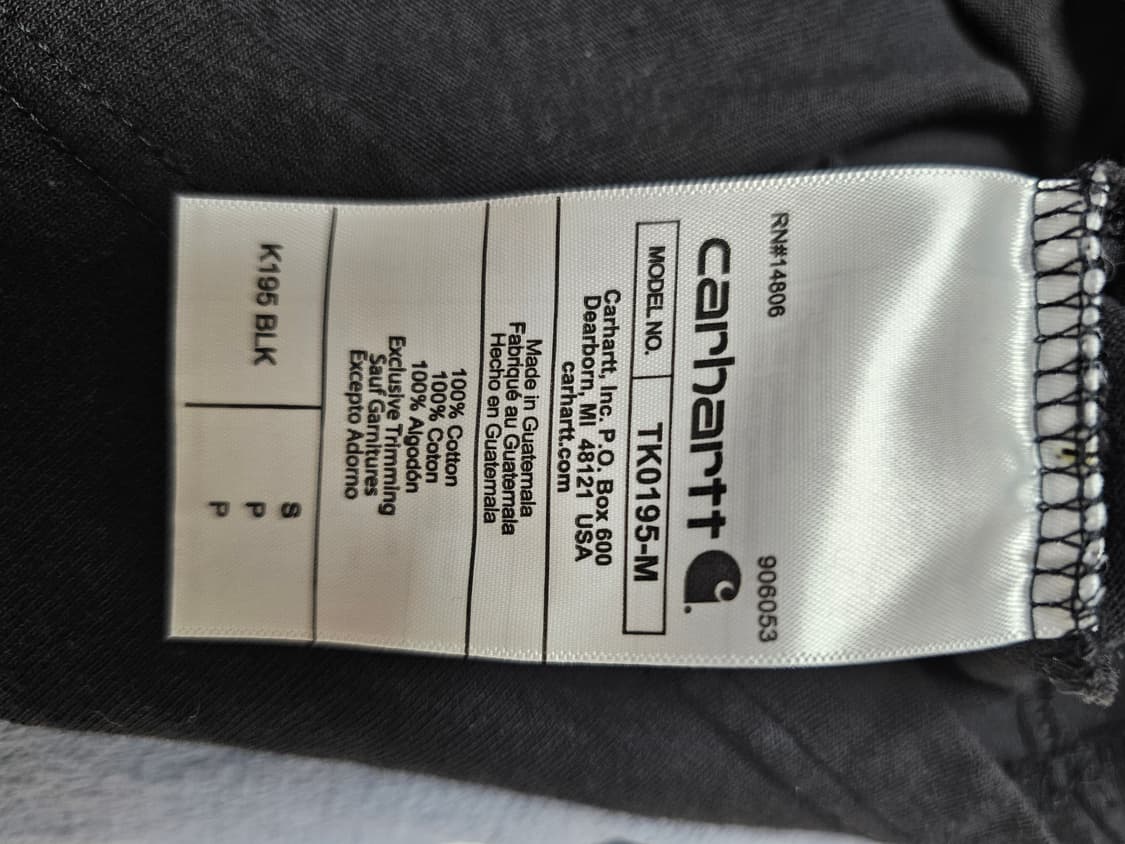 칼하트 반팔티 루즈핏 S 상품이미지5