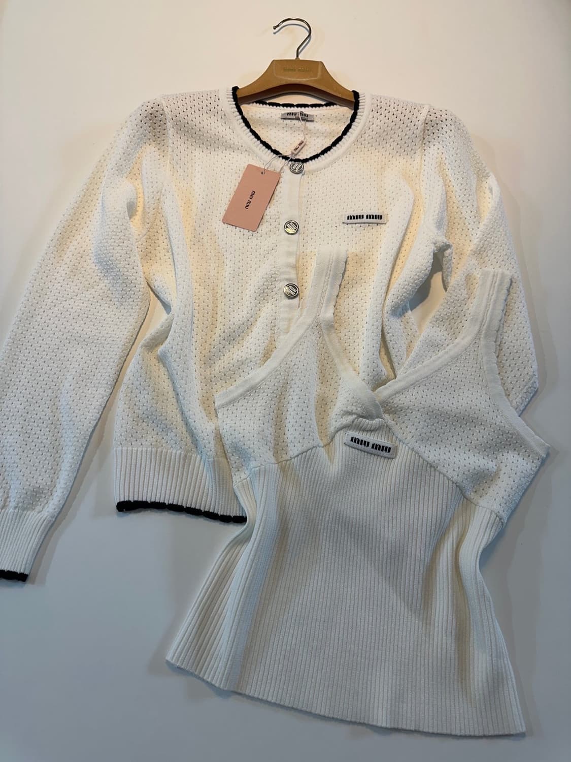 (새상품)미우미우나시가디건세트 상품이미지6