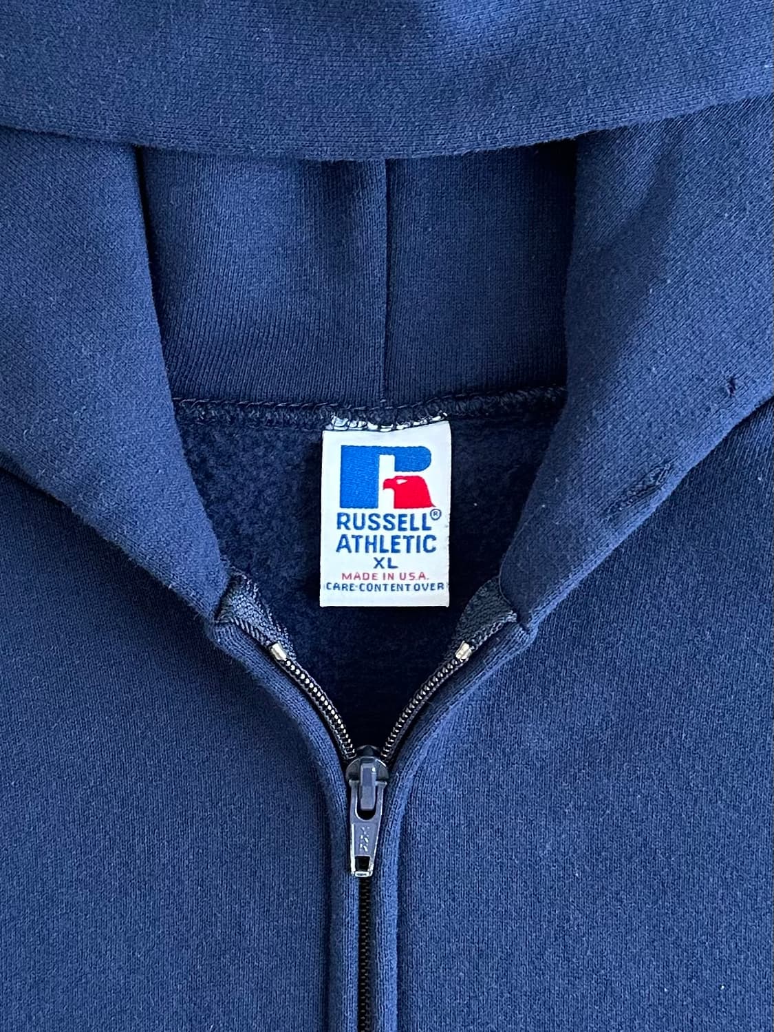 90s 빈티지 러셀 후드집업 네이비 XL USA 상품이미지6
