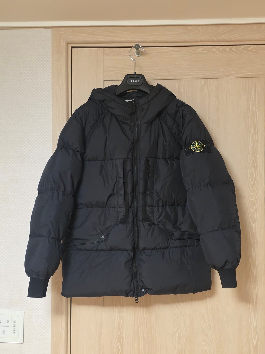 [21FW / L ] 스톤아일랜드 가먼트다잉 크링클랩스 다운 후드 패딩 상품이미지1