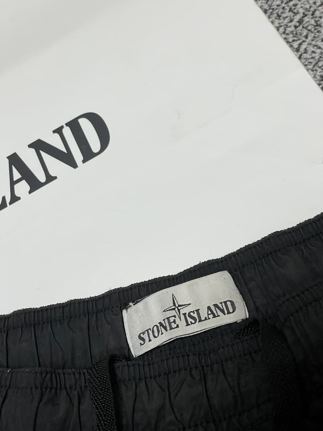 스톤아일랜드 나일론메탈 반바지 블랙 스윔팬츠 [S] 상품이미지3