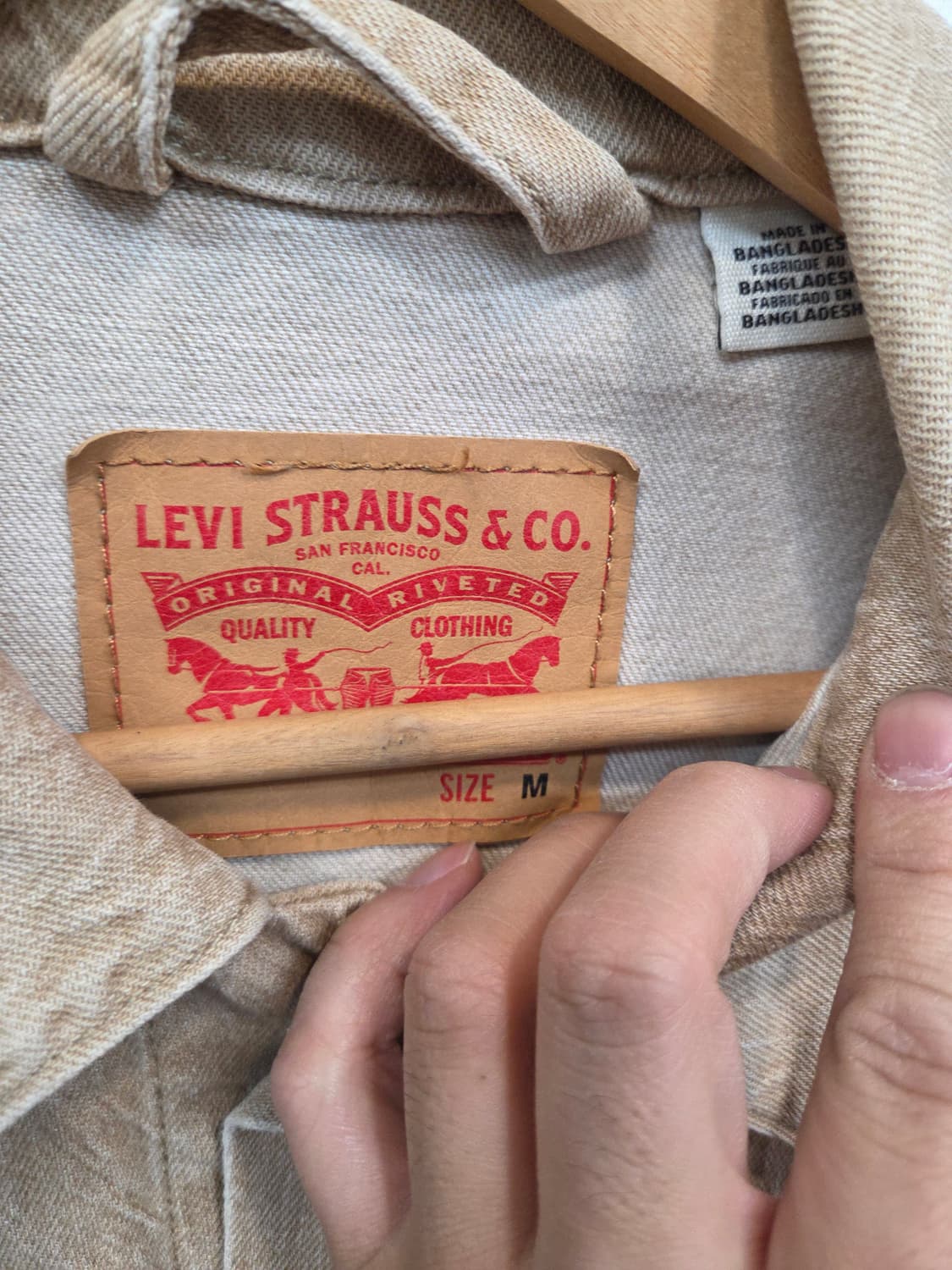 리바이스 사막톤 워싱 트러커 데님자켓 M 상품이미지3