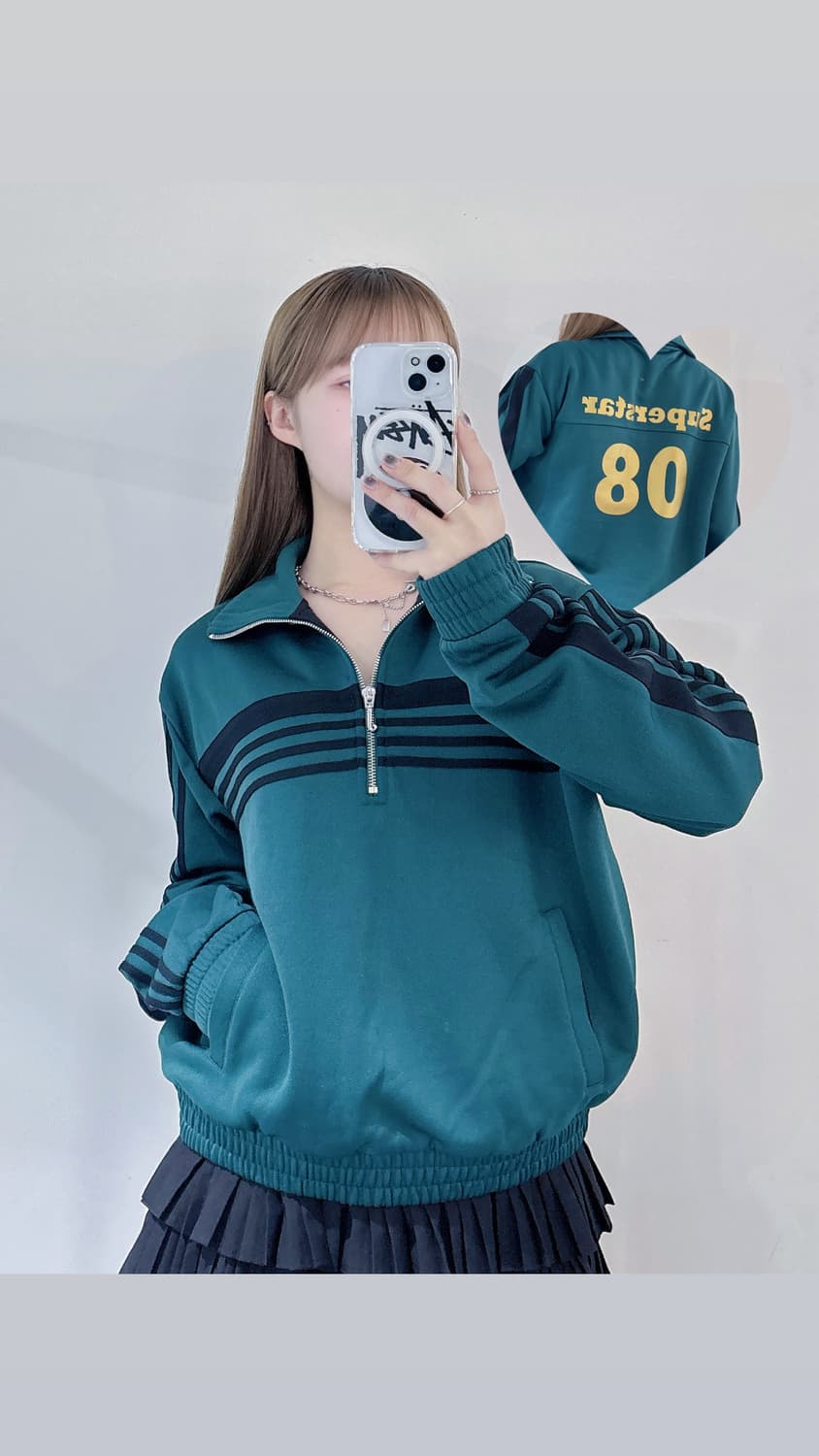 쥬시꾸띄르 블랙라벨 슈퍼스타 반집업 상품이미지1