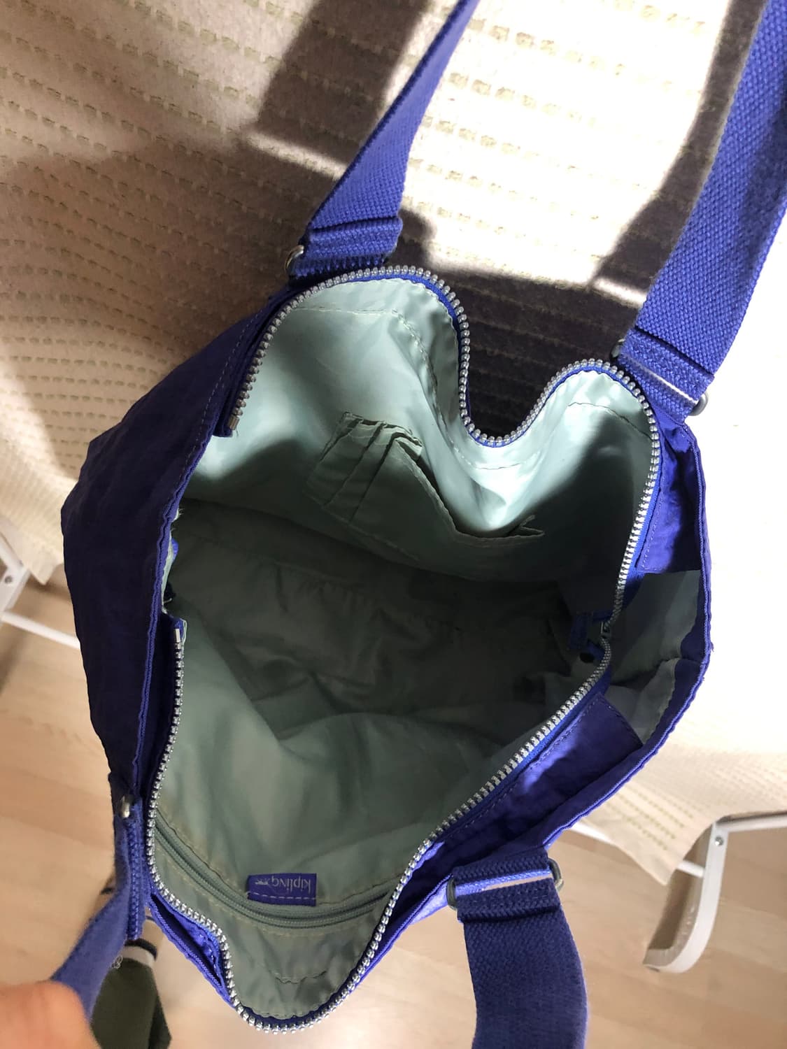 빈티지 키플링 Y2K 퍼플 빅 토트백 숄더백 상품이미지4