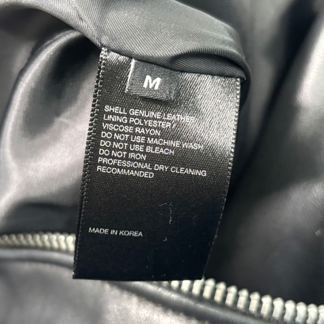 VIVASTUDIO 블랙 라이더 가죽자켓 M 상품이미지7