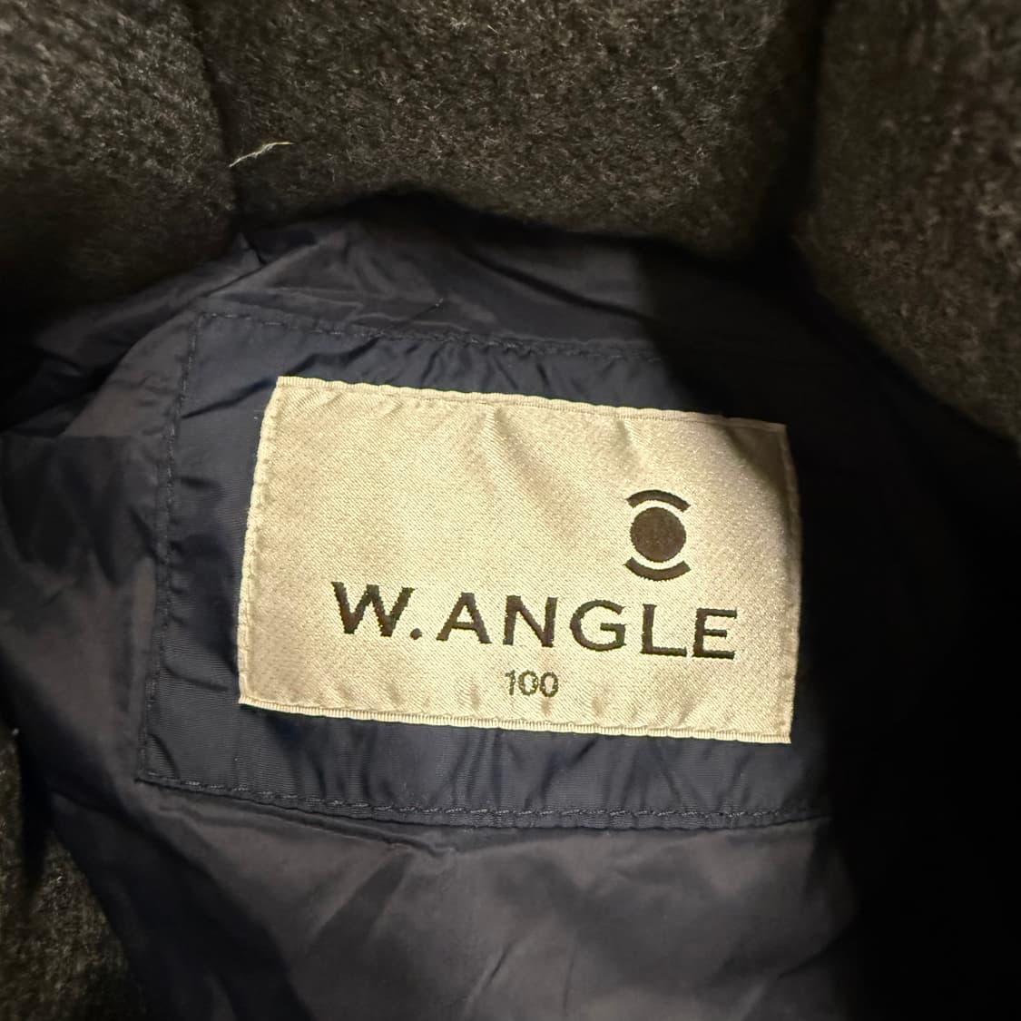 [정품/100] w.angle 네이비 퀼팅 니트 패딩 자켓 b15 상품이미지5