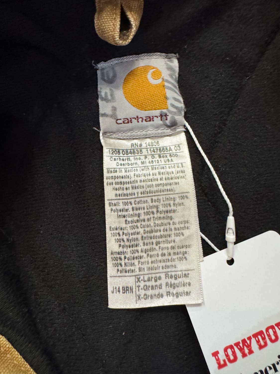 칼하트J14 BRN 싼타페 워크자켓 상품이미지3