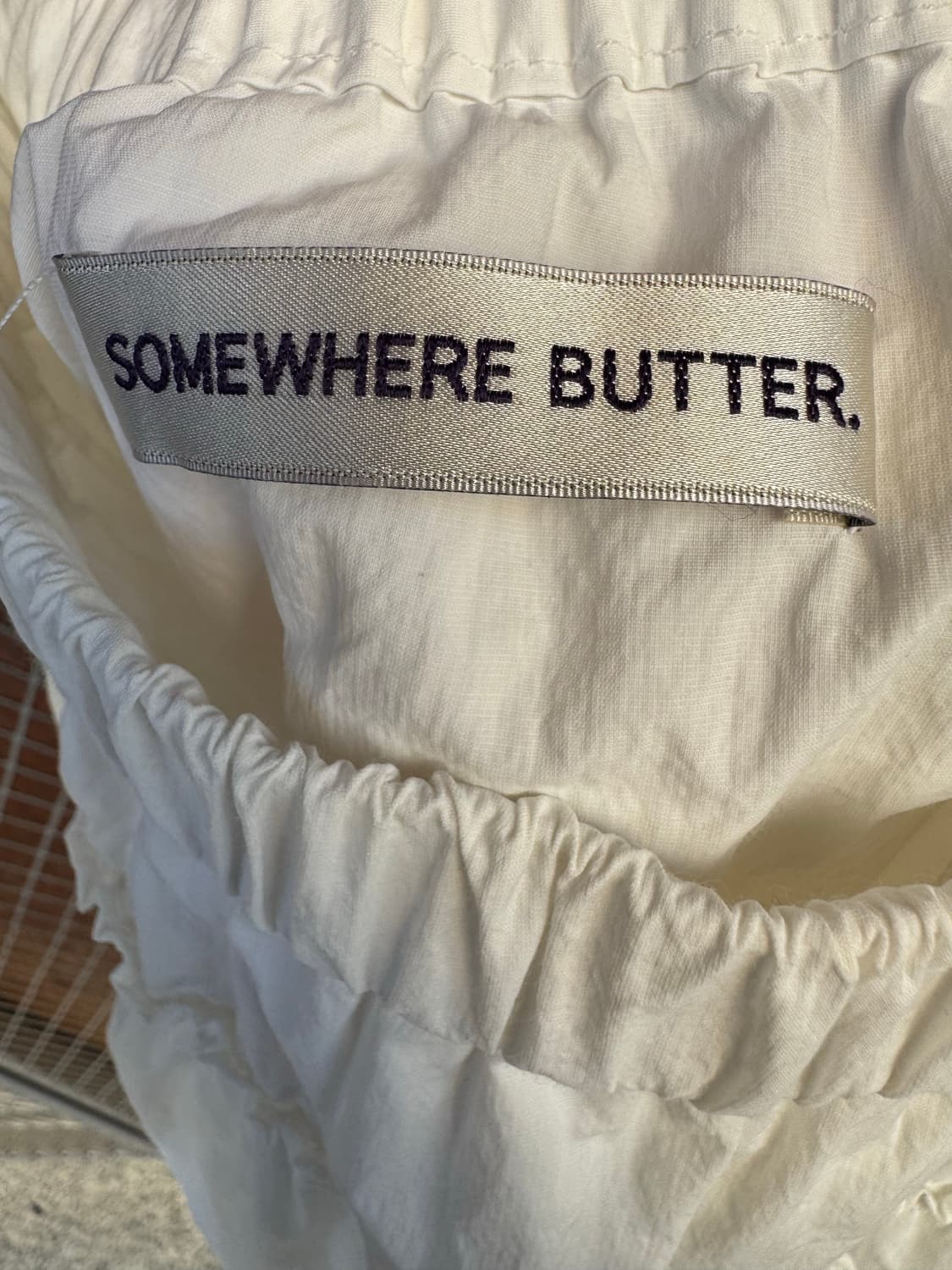 썸웨어버터 캉캉 셔링 플레어 레이어드 화이트 미니 스커트 F 상품이미지9