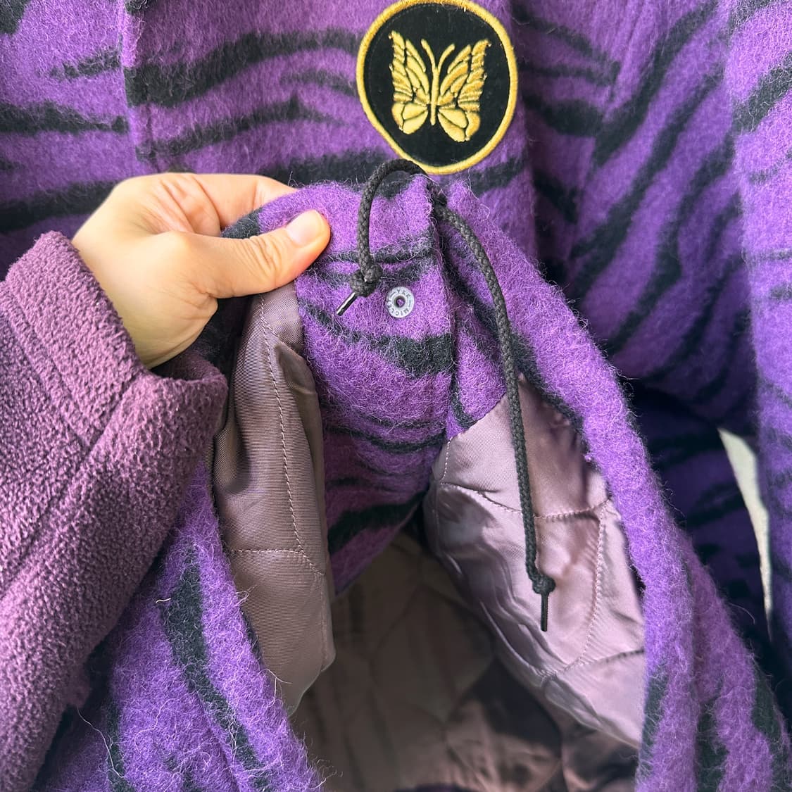 니들스 22AW 타이거 샤기 코치 재킷 퍼플 L 상품이미지7