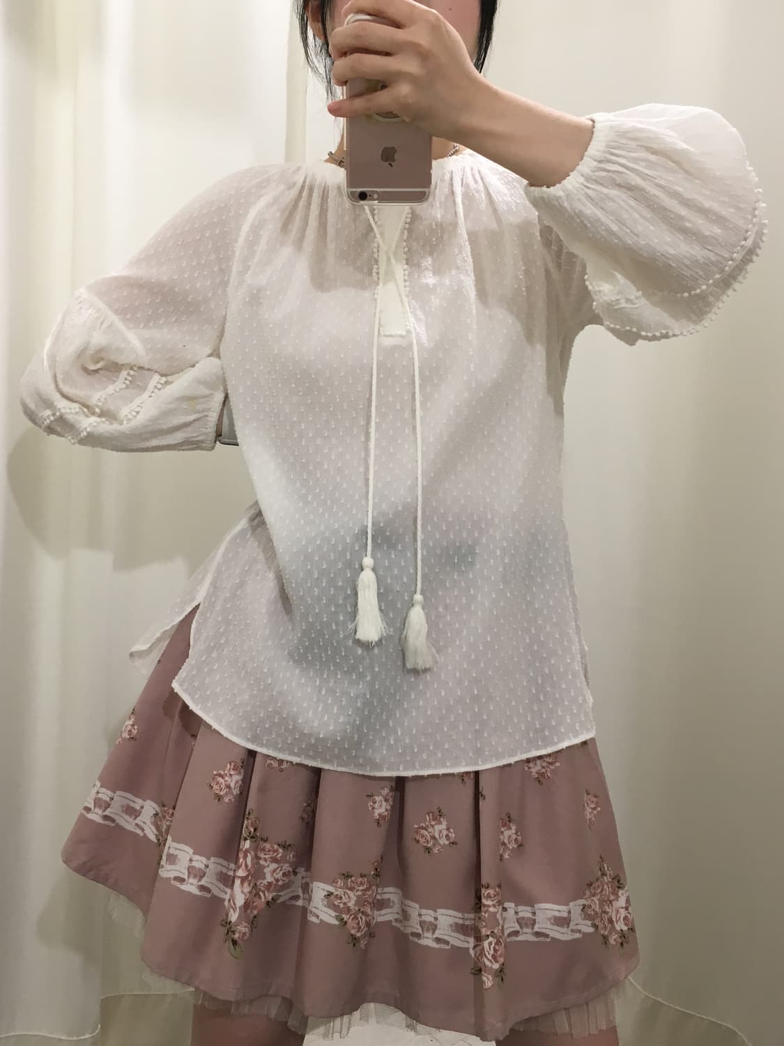 Ank rouge flower mini skirt 상품이미지4