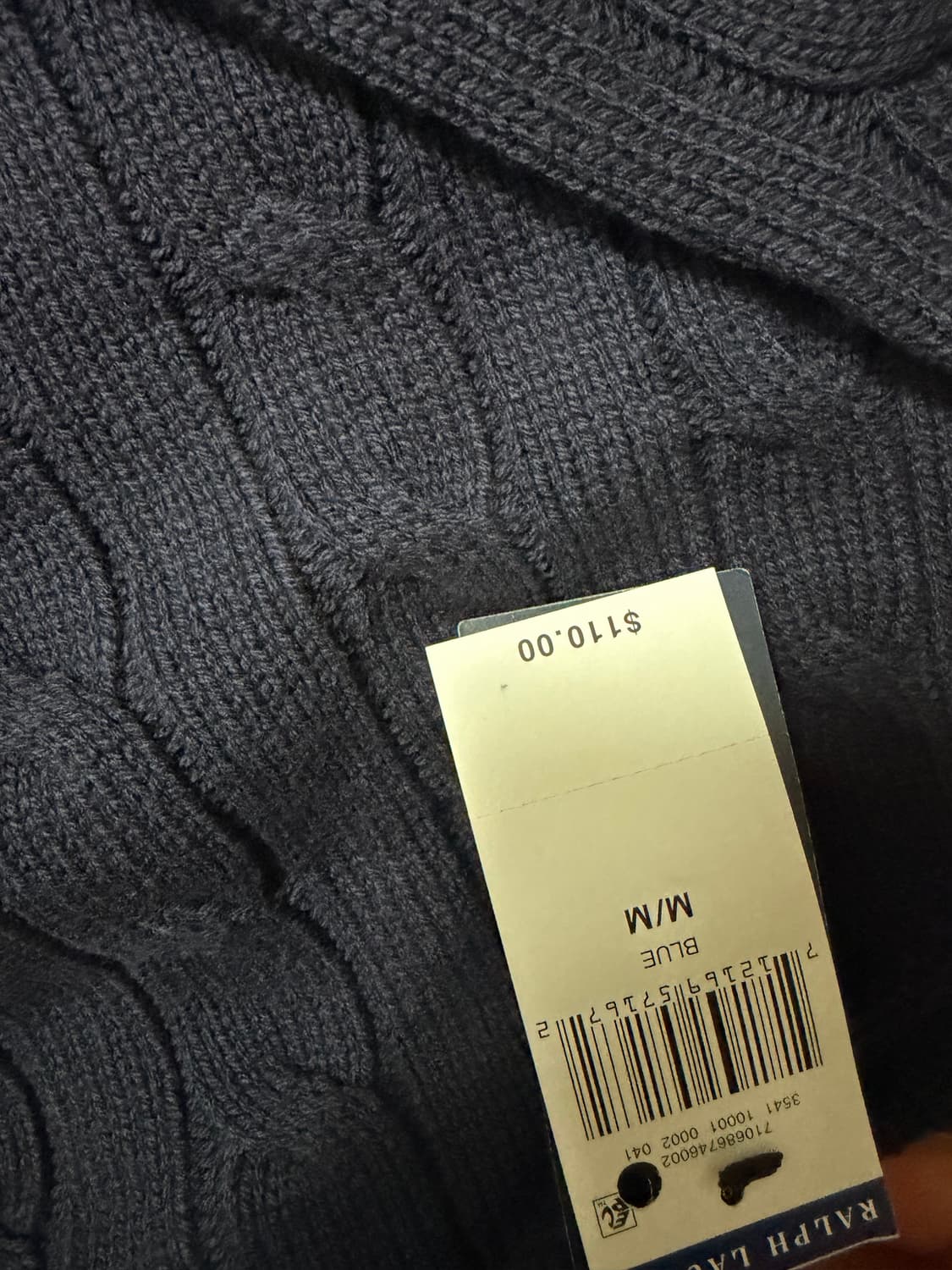 폴로 꽈배기 니트 M (새상품) 상품이미지4