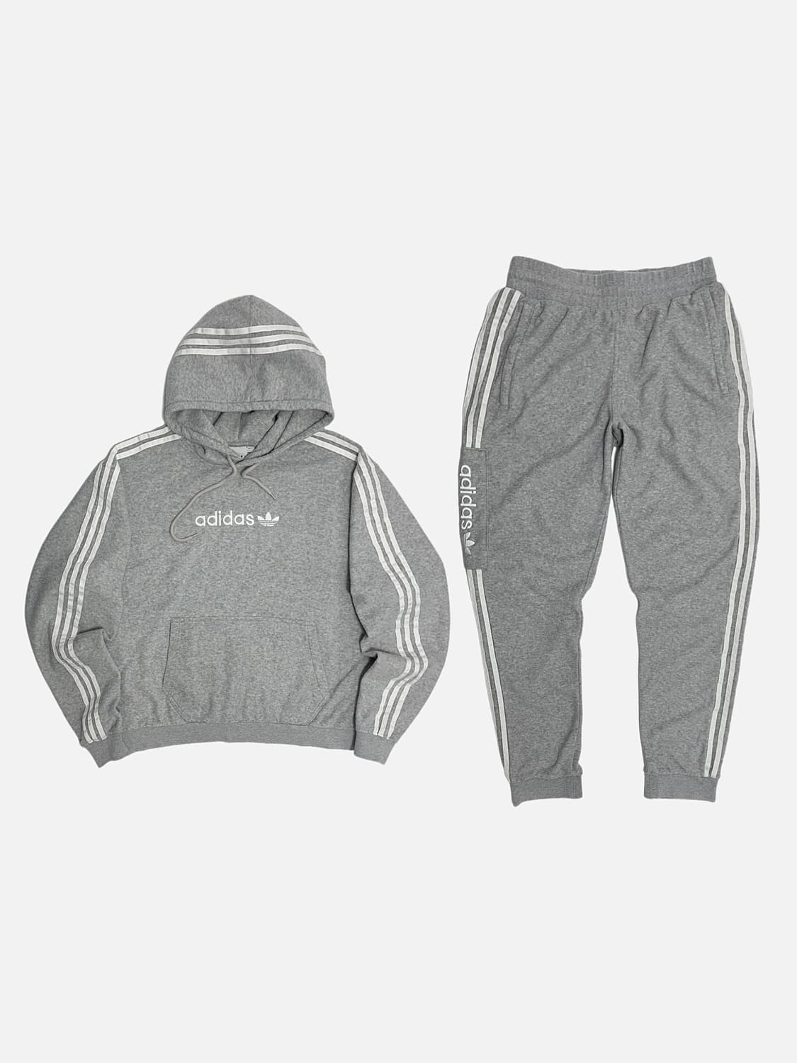 아디다스 삼선 부클 후리스 후드티 스웻팬츠 셋업 트레이닝 세트 상품이미지1