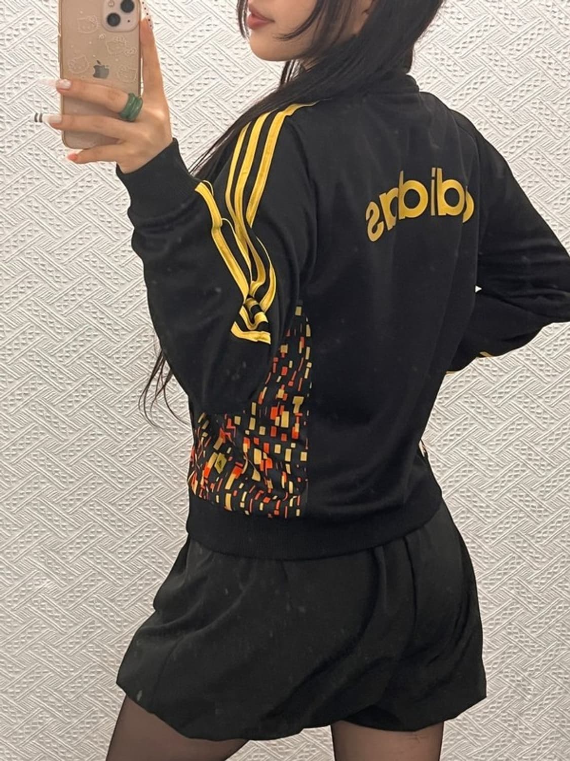 아디다스 스트릿 펑크 픽셀 그래픽 패턴 져지 집업 95 C10732 상품이미지2