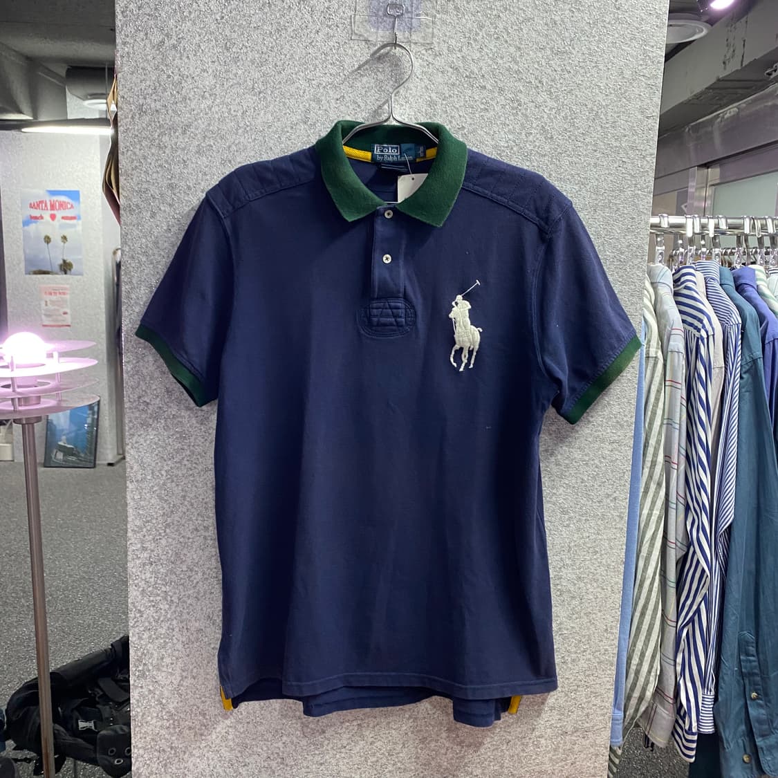 폴로랄프로렌 네이비 빅포니 PK 반팔 카라티셔츠 B4388  상품이미지2