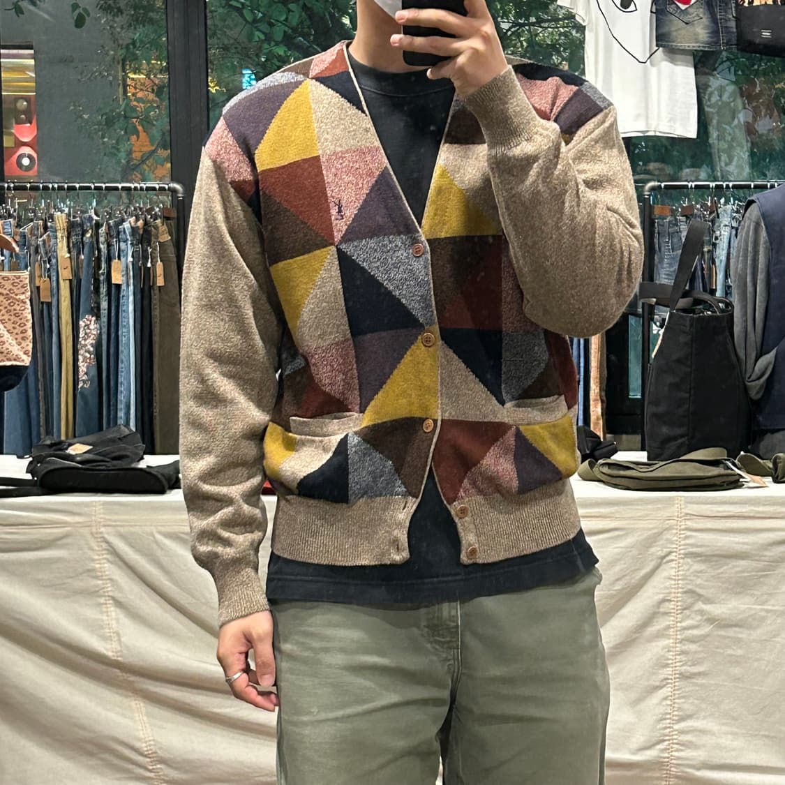 L) YSL 입생로랑 울 가디건 자켓 상품이미지10