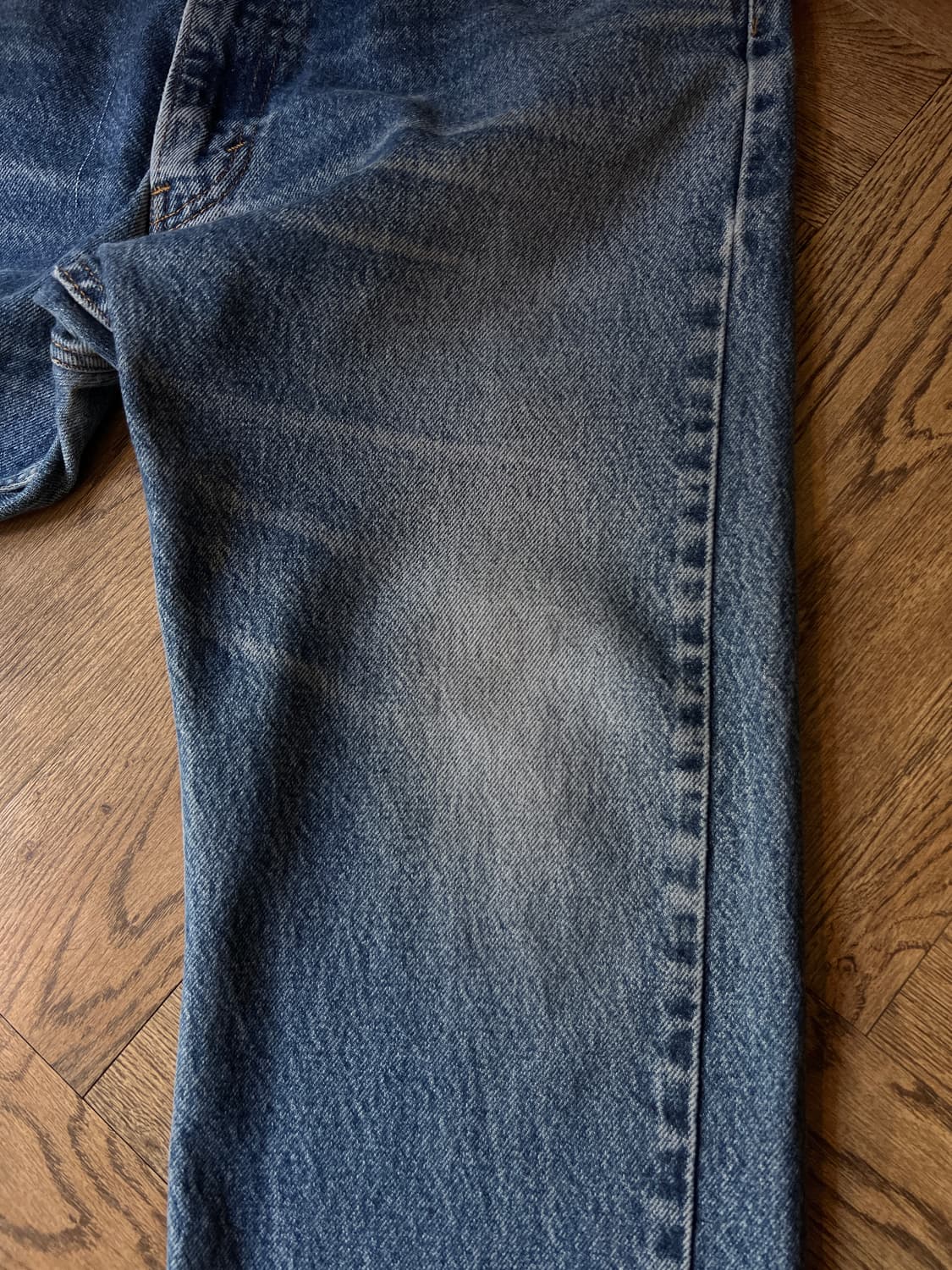 [36]리바이스 505 빈티지 워싱 레귤러 스트레이트핏 데님 팬츠 상품이미지5