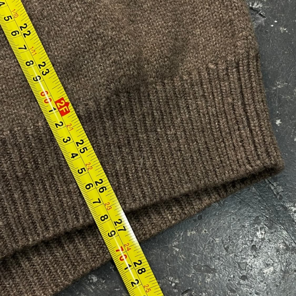 100 빈티지 스웨이드 패치 니트 집업 상품이미지8