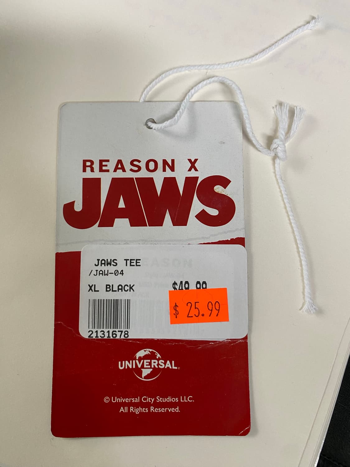 Jaws 프린팅 반팔 xl 블랙 상품이미지5