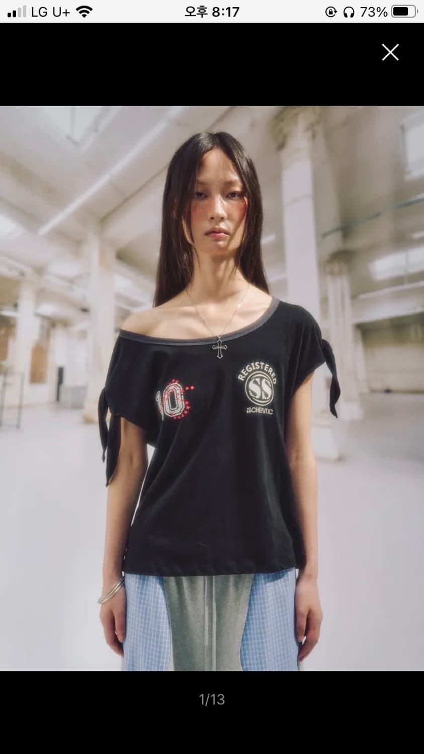 솜속 FAY numbering tied top 상품이미지1