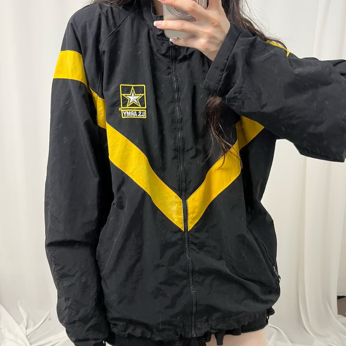 U.S. ARMY APFU black windbreaker 상품이미지3