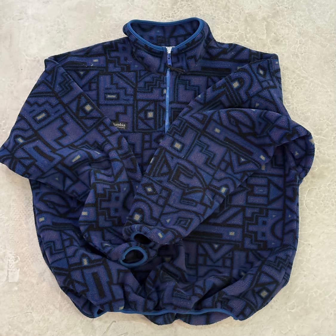 90s 🇺🇸 USA 콜롬비아 플리스 후리스 아즈텍 콜럼비아 상품이미지5