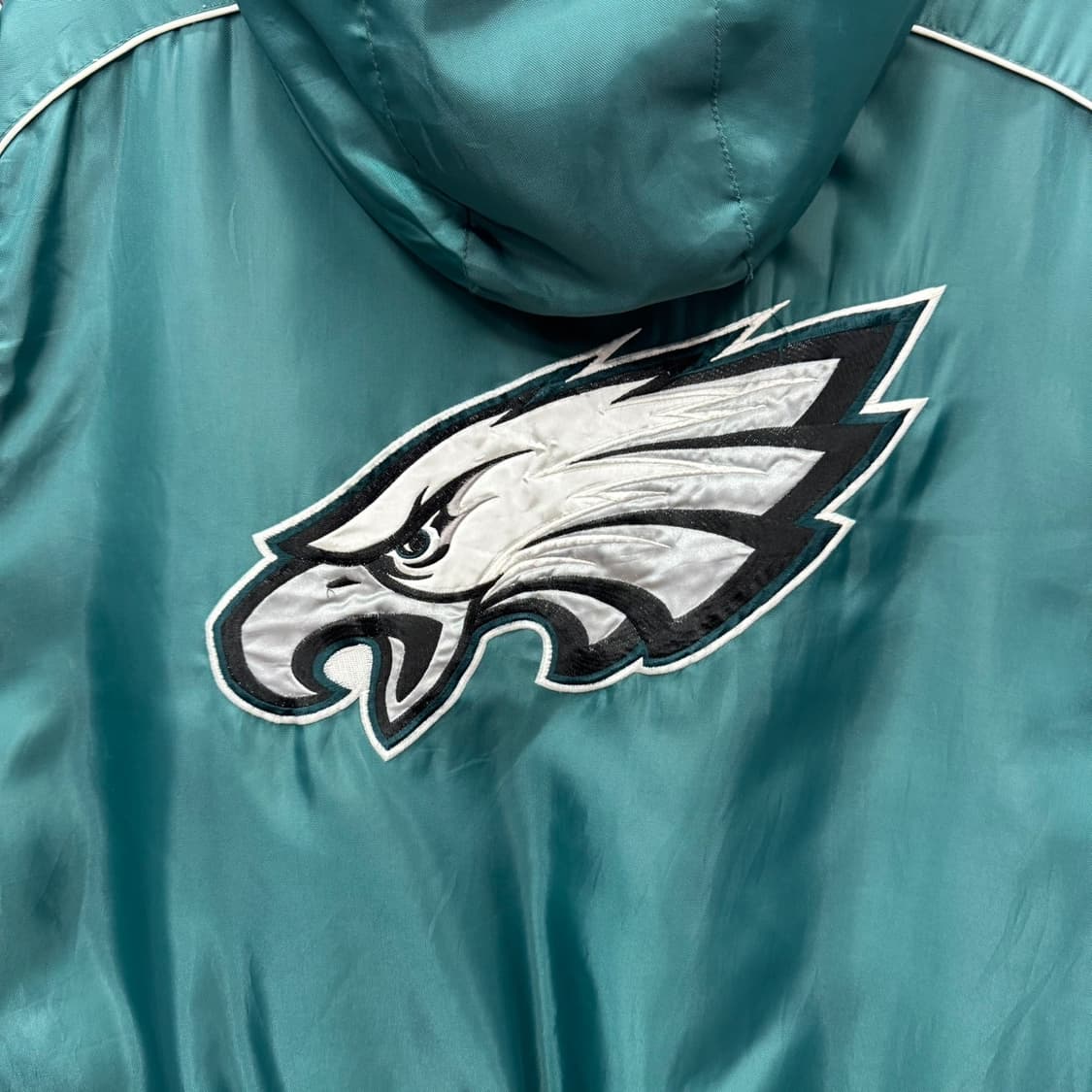 00s NFL X 필라델피아 이글스 후드 점퍼 독수리 빅로고 디테일 그린 상품이미지6