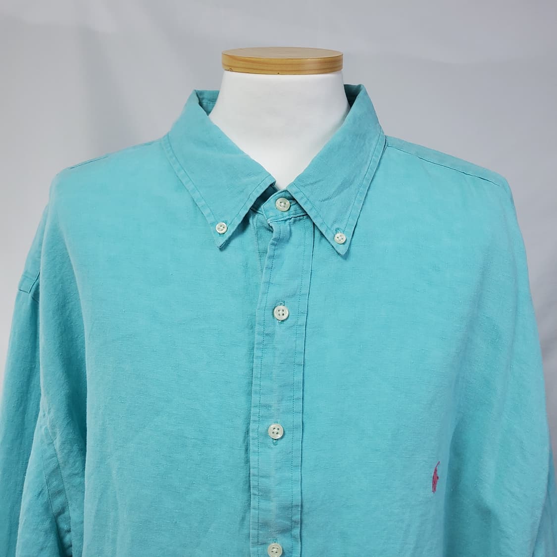 (ct060) 정품 4XL 폴로 랄프로렌 린넨 셔츠. 상품이미지3