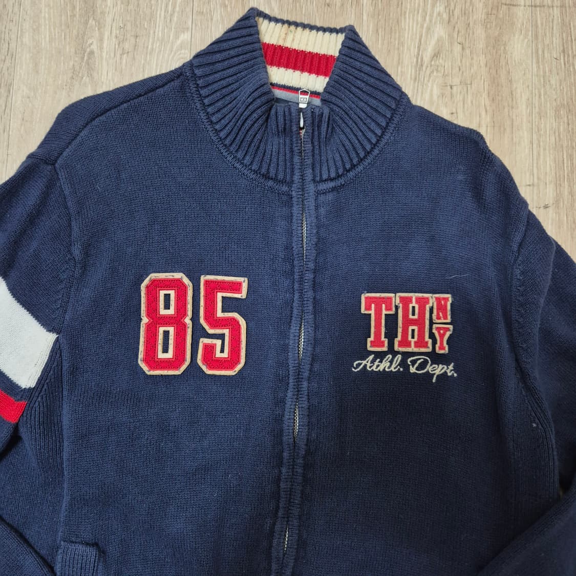 타미힐피거 올드스쿨 니트집업 상품이미지2