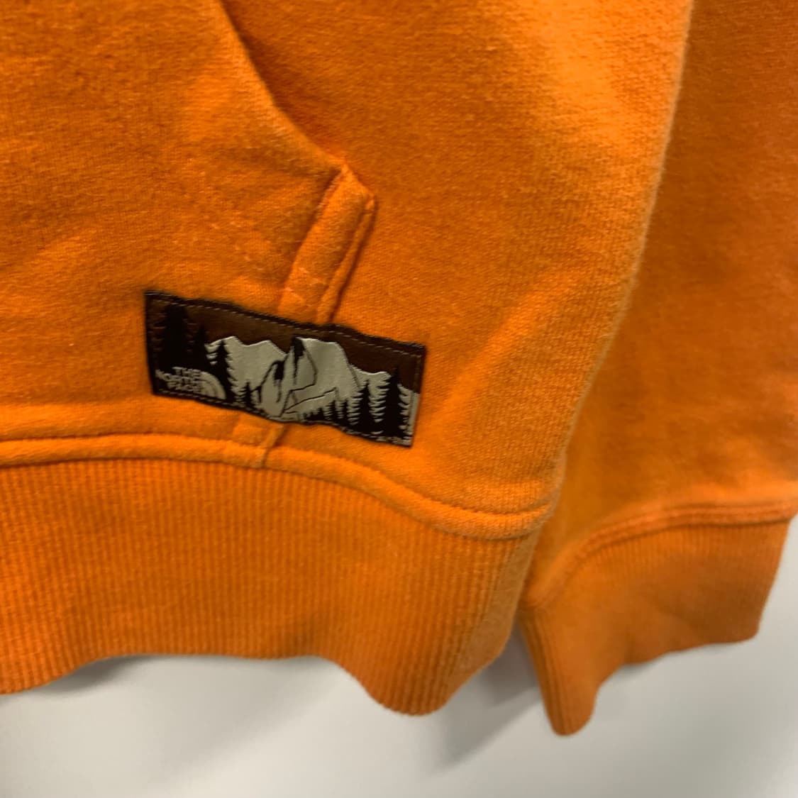 노스페이스 자수로고 오렌지 후드집업 상품이미지7