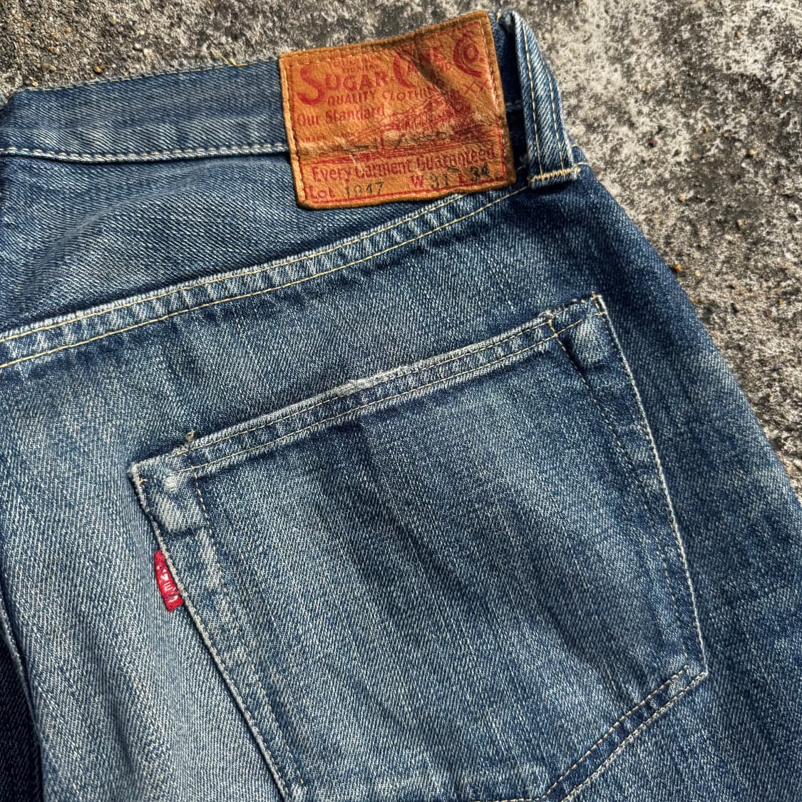 [31] Sugar Cane 슈가케인 1947 셀비지 데님 팬츠 상품이미지8