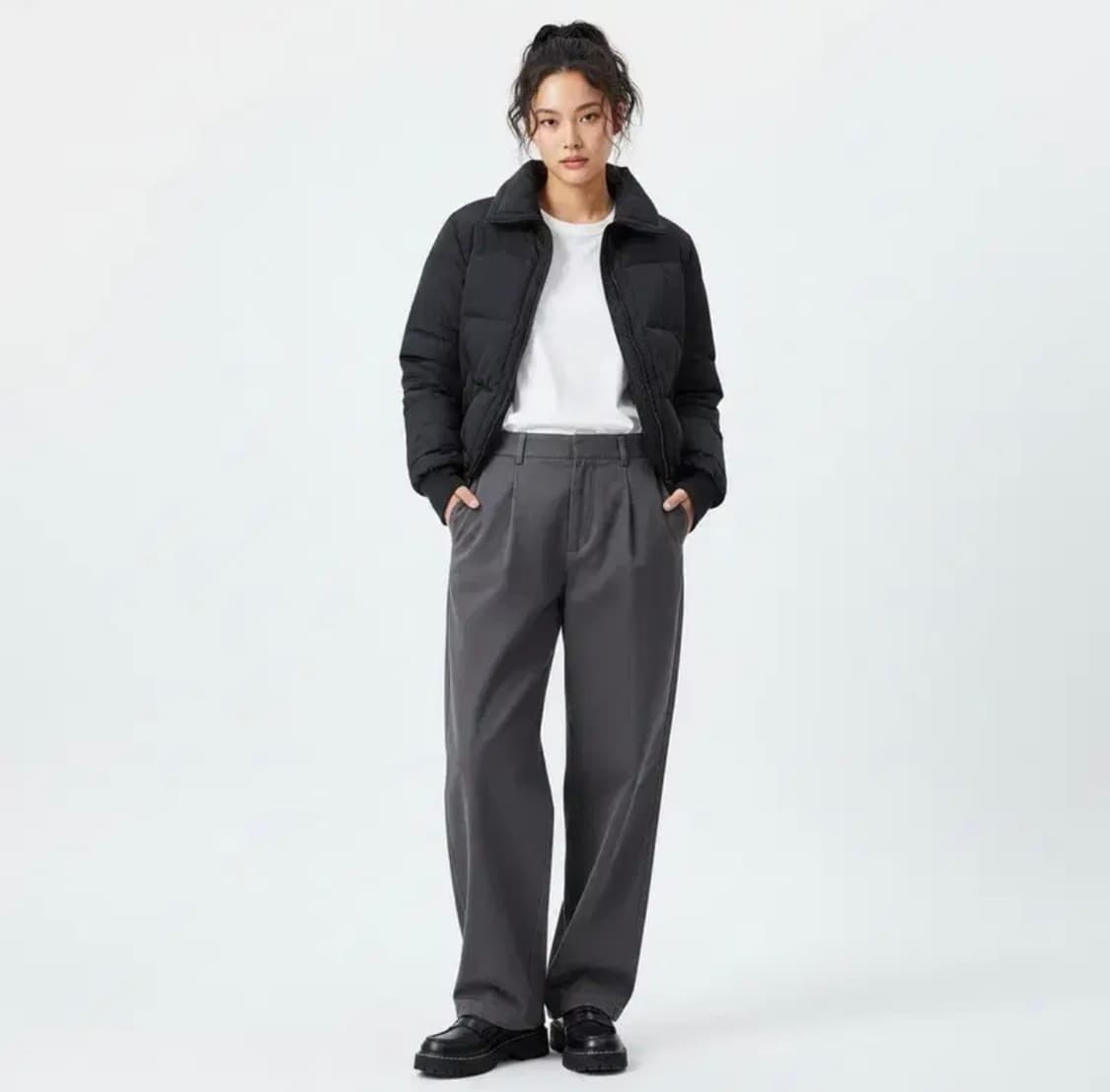 캘빈클라인 진스 여성숏 패딩 상품이미지1