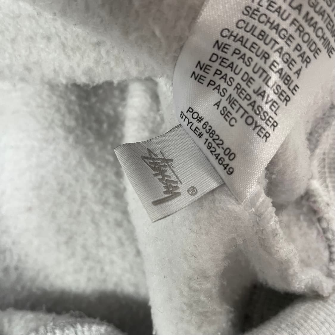 스투시 베이직 로고 크루넥 맨투맨 그레이 상품이미지6