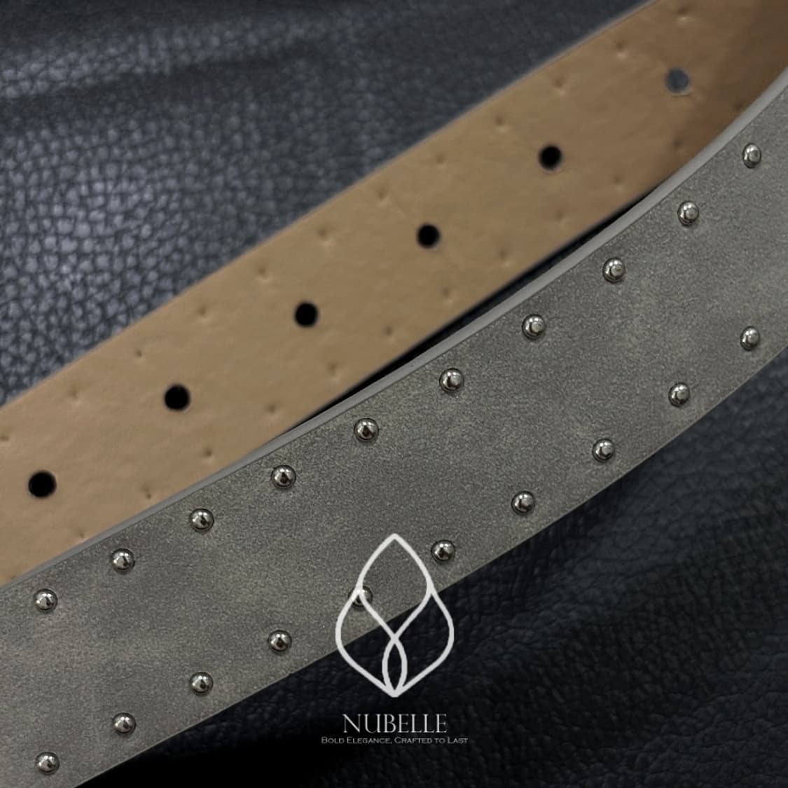 🌗 Suede stud belt / 스웨이드 가죽 스터드 벨트 상품이미지6